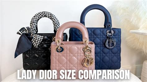 size lady dior small|lady dior medium size.